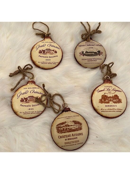 Other - 5 French Christmas Holiday Ornaments